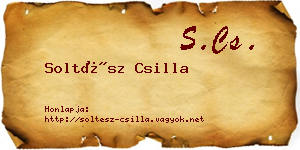 Soltész Csilla névjegykártya